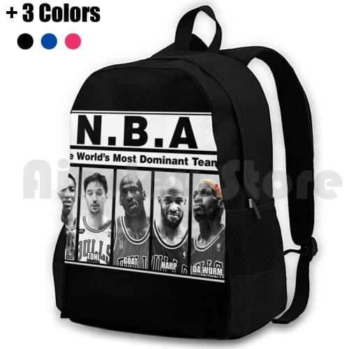 The WorldS Most Dominant Team ( ) Outdoor Hiking Backpack Waterproof Camping Travel Michael Basketball Mj Sports Bulls Michael