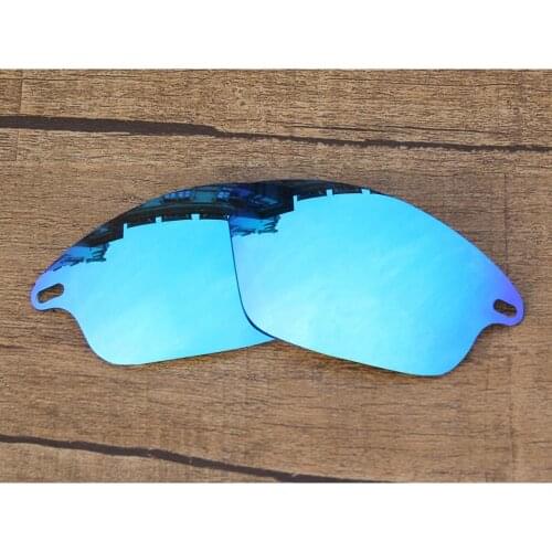 Vonxyz Ice Mirror Polarized Replacement Lenses for-Oakley Fast Jacket Frame