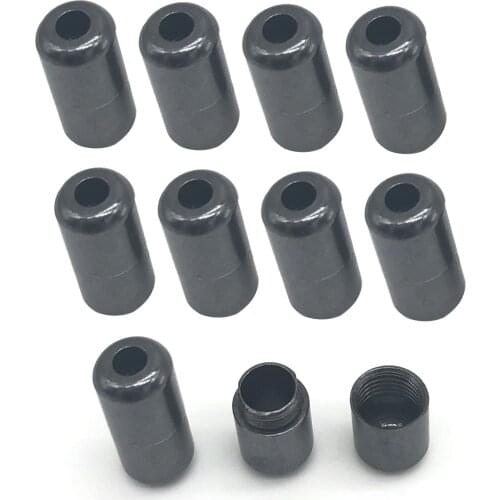 10Pcs Metal Shoelaces Lock Accessories Shoe Laces Capsule Locking Sneaker Kits Silver Gold Metal Lace Buckle Round String Clasps