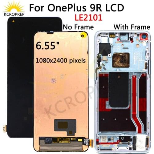 AMOLED For OnePlus 9R LCD Display Screen Touch Panel Digitizer Part For Oneplus 9R LE2101 Pantalla