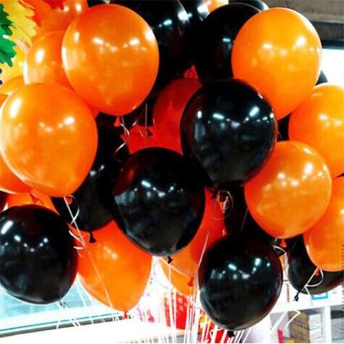 10pcs 10 Inch 2.2g Black Red Latex Balloon Inflatable Air Balls Children Birthday Party Balloons Wedding Decoration Float Ball