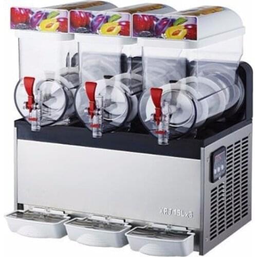 3*15L Snow Melting machine/ Cold Drink Slush maker Making Machine/Sand ice machine/Smoothies Granita Machine