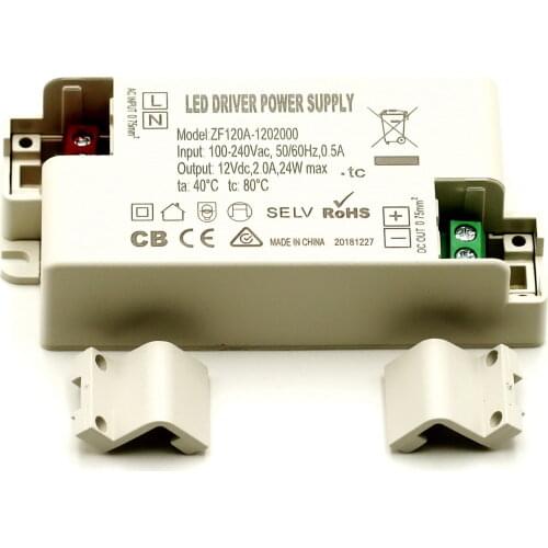 50PCS/LOT Spot class 2 power supply UL 12V2A24W LED constant voltage drive power supply