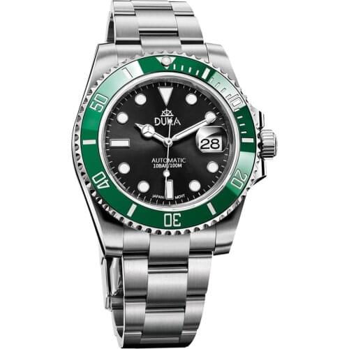 DUKA 40MM Submariner Watch Business Mechanical watch for men luxury automatic watch men luminous Waterproof NH35 Wristwatch men