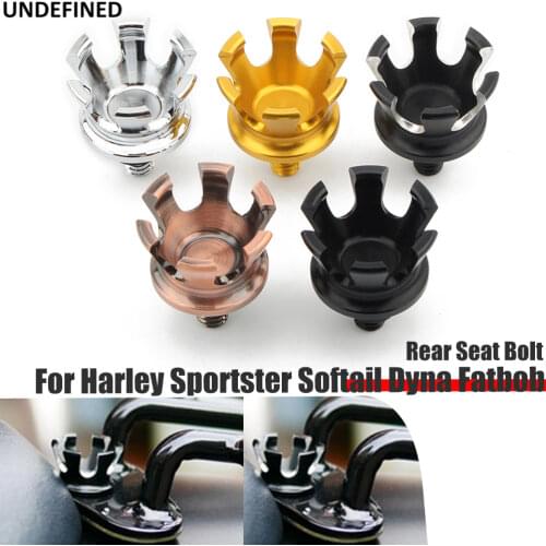 Motorcycle Seat Bolt Screwd Nuts Crown Style Mount Knob Cover for Harley Sportster Dyna Fatboy Road King Softail Street Bob