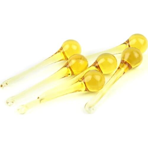 16X60MM/20X80MM Yellow Raindrops Crystal Chandelier Parts Lamp Glass Hanging Pendants Crystal Beads Curtain Accessories