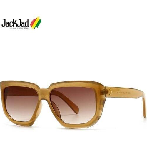 JackJad 2020 Fashion Vintage Square Style Gradient Sunglasses Women ins Popular Brand Design Sun Glasses Oculos De Sol 400931