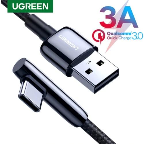 Ugreen USB Type C Cable Fast Charging USB to USB C Cable for Samsung S20 Huawei Xiaomi Mobile Phone Charger Data Wire USB Cord