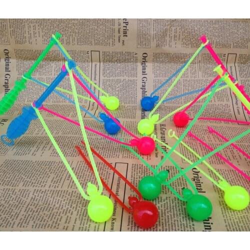 Classic nostalgic toy plastic hand dribble shaking ball double pony ball hammer