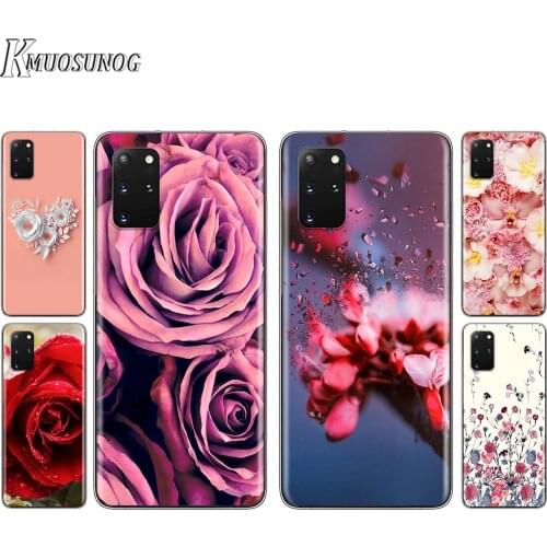 Beautiful and lovely flower rose For Samsung S20 FE A91 A81 A72 A71 A52 A51 A42 A41 A32 A31 A21 A12 Lite Transparent Phone Case