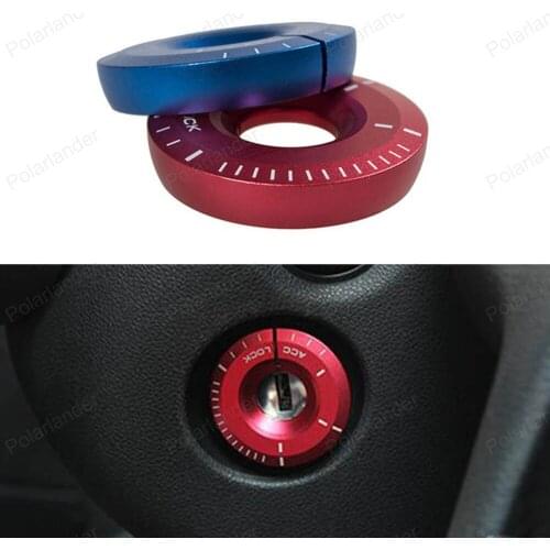 Car Engine Ignition switch cover for VW/Lavida/GOLF 6 CC/Audi A4 A6 A6L A8 Key Ring decoration stickers