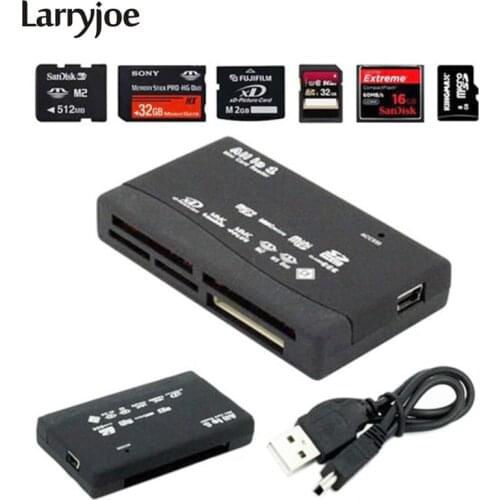 Larryjoe Newest Speed 2.0 Mini Micro SD T-Flash TF M2 USB Memory Card Reader Plastic USB Card Mini MFor Micro SD