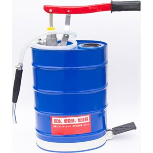 LT-10 Automobile Hand Crank Oil Gear Oil Filler Manual Pressure Transmission Oil Injection Pump Gear Box Tool Small Pot 10L