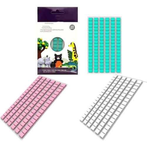 Tack It Multipurpose Adhesive Clay Reusable adhesive for home office school Removable Adhesive Putty Tabs Random Color