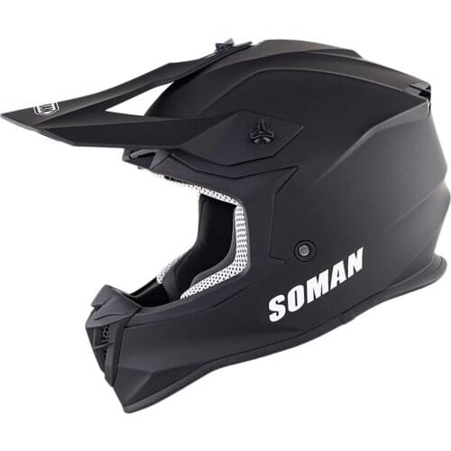 SM633 Motocross Motorcycle Helmets Cross Country Dirt Bike Helmet Black