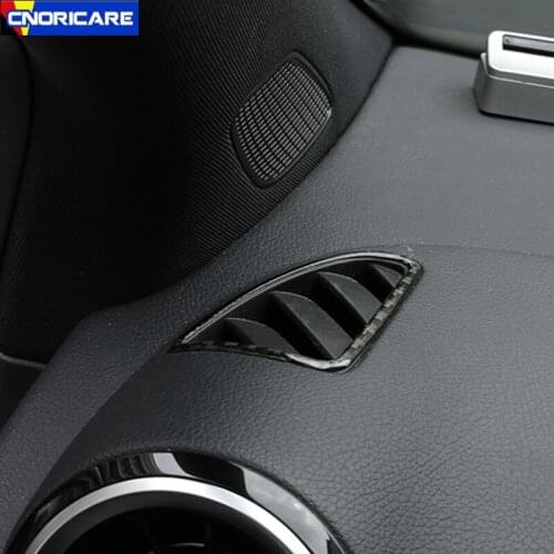 Carbon Fiber Dashboard Air Vent Decoration Stickers Car Styling For Mercedes Benz B Class W247 2020-2021 Automotive Accessories