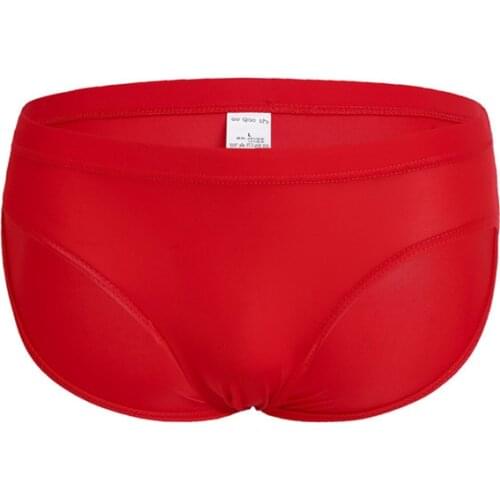 2020 New Arrival Men Ice Silk Soft Breathable Briefs Cool Underwear Ultra-thin Translucent Sexy Men Solid Underpants