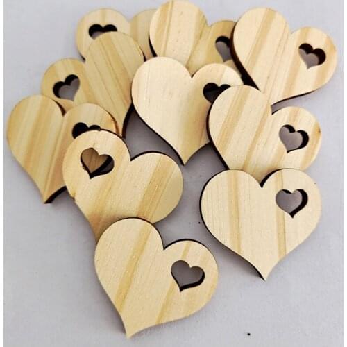Wood crafts, pine chips, diy home decoration, handmade materials, creative love wood chips