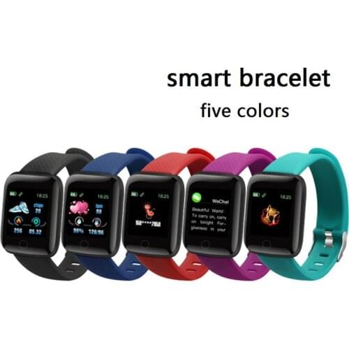 116 PLUS Smart Bracelet Watch Color Screen Heart Rate Blood Pressure Monitoring Track Movement IP65 Waterproof Smart Bracelet