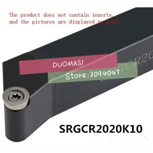 SRGCR2020K10 20*20mm Metal Lathe Cutting Tools Lathe Machine CNC Turning Tools External Turning Tool Holder S-Type SRGCR/L