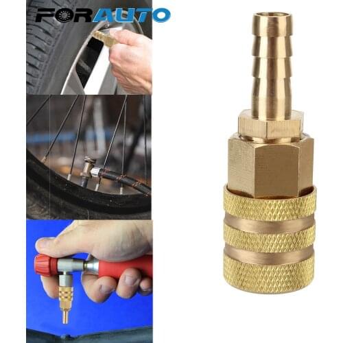 Solid Brass Quick Connect Air Fittings 1/4" NPT 8mm Thickened Copper Hardware Coupler and Plug Inflatable joint