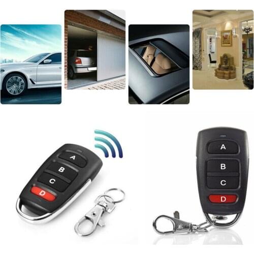 Universal 433mhz Wireless Electric Gate Garage Door Remote Control Key Fob Hand Transmitter Remotes Controller 4 Buttons