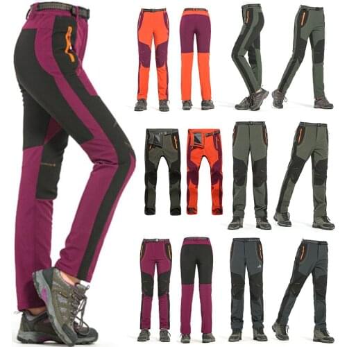 Winter Outdoor Quick Dry Hiking winter Pants Men Women Mountain Climbing Fishing Trousers Army Trekking Sport Punch Pants 2019