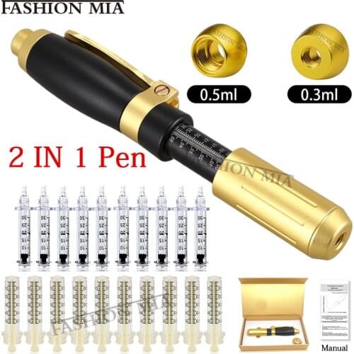 0.3ml & 0.5ml Lip Filler Hyaluron Pen 2 in 1 Injection Pen For Lips Dermal Filler Remove wrinkles acido hialuronico injectable