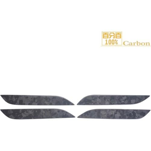 100% Forged Carbon Fiber For Tesla Model S Car Exterior Door Handle Cover Scratch Protector Sticker