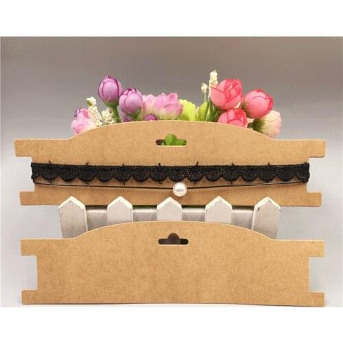 12Pcs Brown Pink White Blank Kraft Paper Cardboard for Necklace Neckband Head Wear Bracelet Display Cards Jewelry Accessory Card