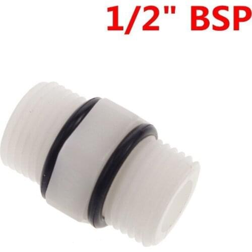 3PCS 1/2" BSP Equal Male Straight RO Water System Plastic Connect Fitting Connector