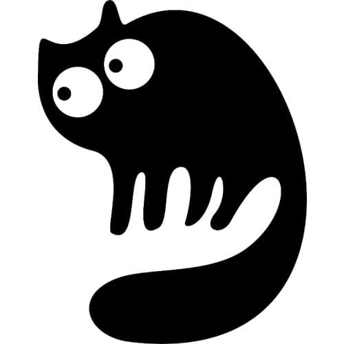 40176# Die-Cut Vinyl Decal Cat Car Sticker Waterproof Auto Decors on Motorcycle Bumper Rear Window