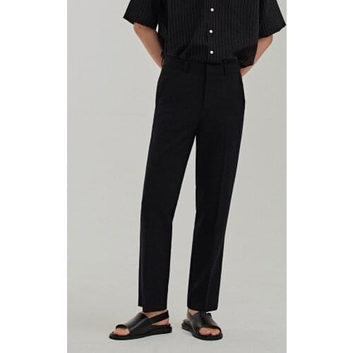 Summer new mens trousers mens straight casual pants Korean micro elastic thin breathable versatile large pants