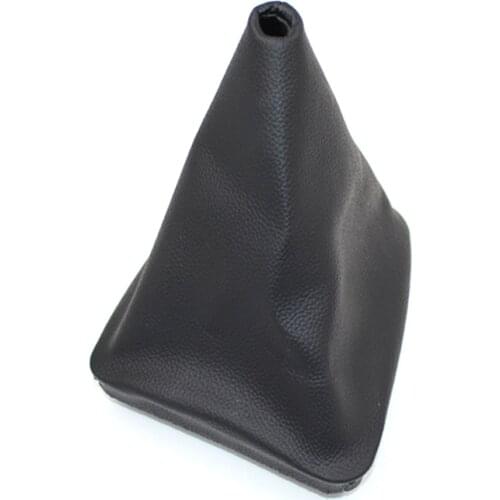 For BMW Accessories Car Manual Shift Gear Knob Gaiter Black Leather boot For BMW E46 Automobiles