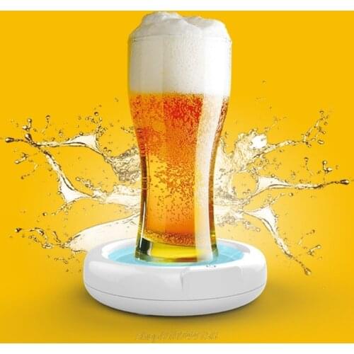 Electric Beer Bubbler Ultrasonic Beer Foamer Portable Home Bar Beer Foam Maker Foaming Machine M04 21 Dropship