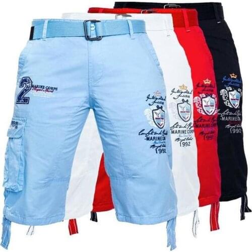 ZOGAA Summer Fashion Mens Five-point Casual Shorts Printed