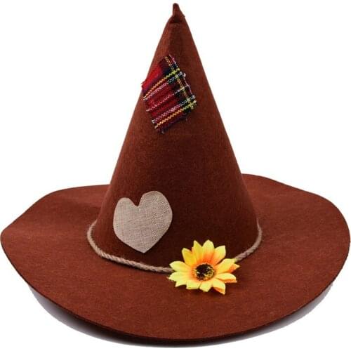 Fashion Party Halloween Witch Hats Tide Unisex Pointed Caps Diversified Along the Hat Gifts for Friends Party Cap