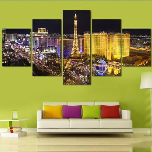 5 piece Diamond art Embroidery France Paris Night Landscape Full Square Diamond Painting Cross Stitch Mosaic Set Decor home