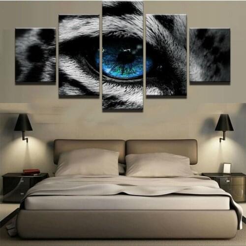 Wall Art Picture Home Decorating Wall Canvas 5 Canvas Animals On The Canvas Poster Living Room Canvas Print Decoration