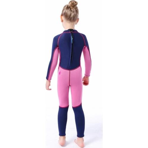 3MM neoprene Girls Wetsuit diving suit child Surfing snorkeling swimwear thick Cold-proof Sun-proof kids wetsuit one-piece set