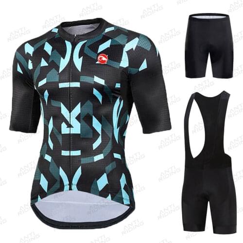 New 2021 Cycling Jersey Set Pro Team Cycling Clothing Suits MTB Cycling Clothes Bib Shorts Set Men Bike Ropa Ciclismo Triathlon