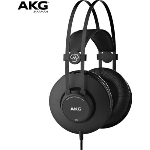 Original AKG K52 head-mounted professional monitor headset sound engineer hifi music headphone Support Android IOS windows MAC