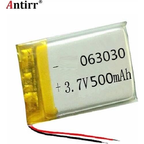 500mAh 3.7V rechargeable battery 603030 li polymer lithium battery li-on for MP3 MP4 GPS DVD recorder e-book camera free shiping
