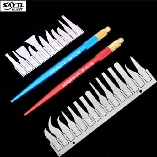 IC Chip Repair Thin Blade CPU NAND Removal Graver Blade Glue Cleaning Remover Pry Knife Repair Tool For iPhone Motherboard BGA