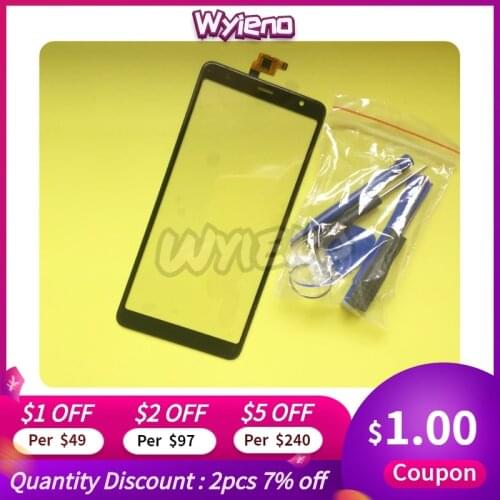 Wyieno 6.0" BQ6010G Sensor Phone Replacement Parts For BQ 6010G Practic Touch Screen Digitizer Touchscreen Panel