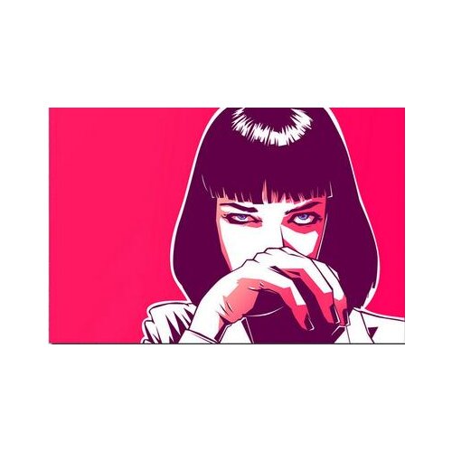 More Style Choose Pulp Fiction UMA Film Print Silk Poster for Your Home Wall Decor 24x36inch