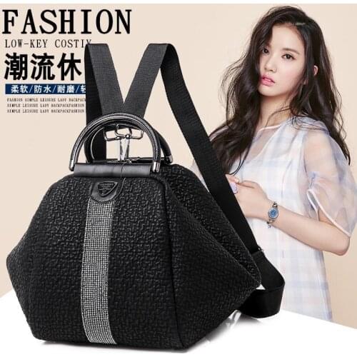 Womens Three-In-One Backpack Leather Backpack Iuxury Student School Bag Diamond Fashion Shoulder Bag Fashion Travel Backpack