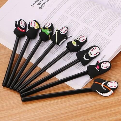 1pcs Doll Black Gel Pen 0.5mm Cute Cartoon Gel Pens Stationery Student Cute Pens Office Pen Kawaii Stationery School Supplies