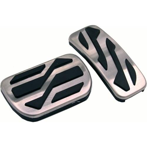 2Pcs/Set for Ford Fusion Mondeo Lincoln MKZ Brake Accelerator Foot Gas Plate Pedal Parts Steel Cover Car Styling Accessories