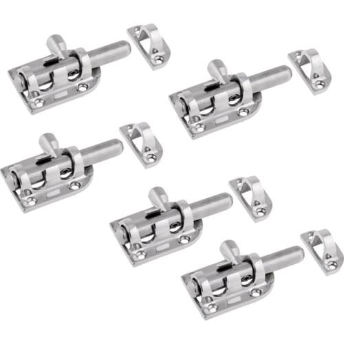 316 Stainless Steel Boat Barrel Bolt Marine Hardware Cabinet Door Latch Lock